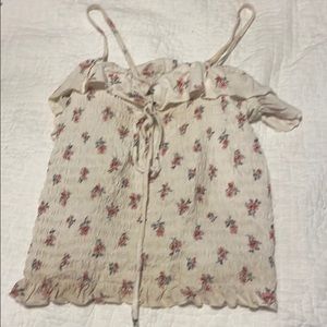 white floral cami